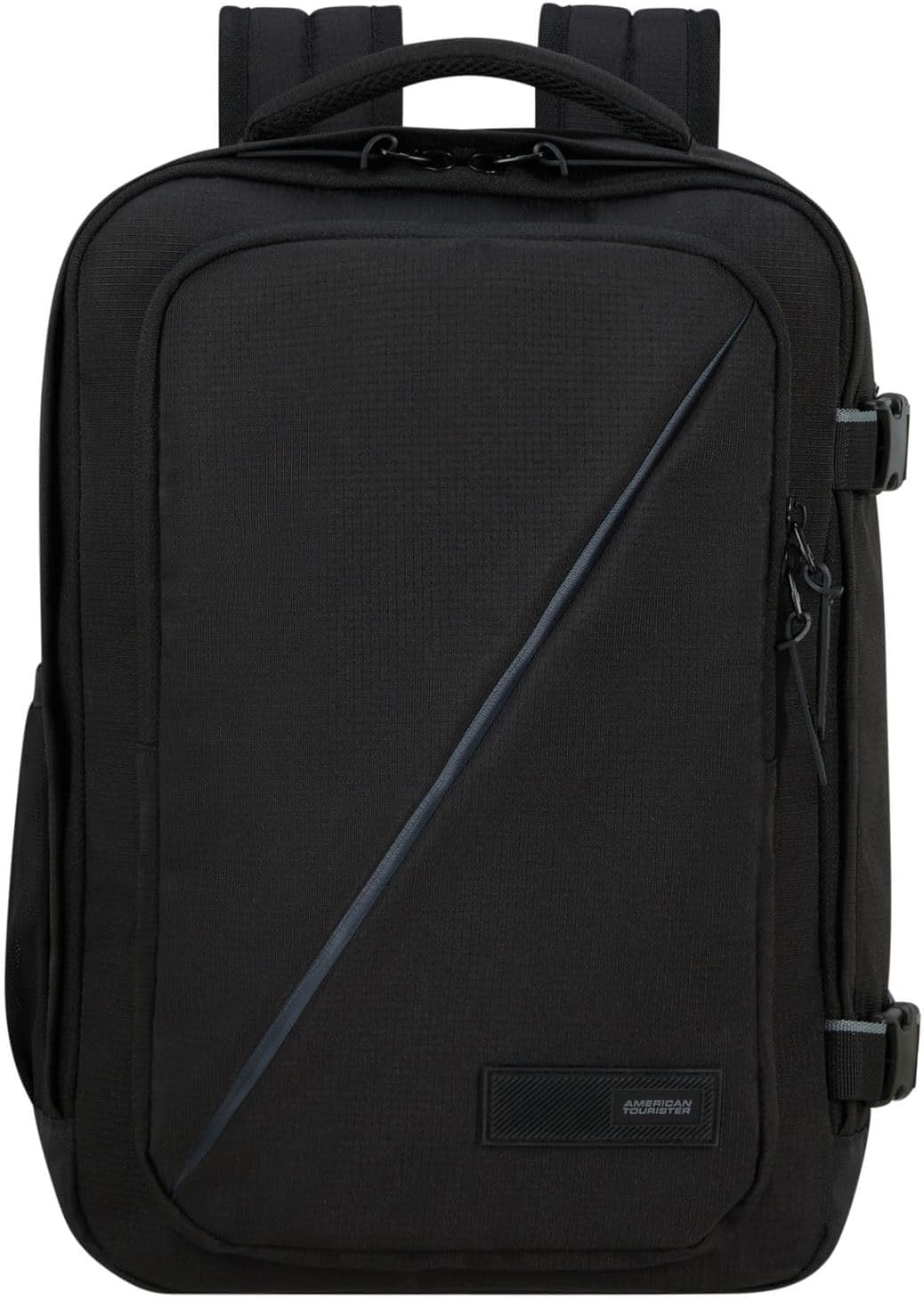 American Tourister Skymax & Take2Cabin - Juego de 3 maletas y Equipaje de mano Ryanair, 25 x 20 x 40 cm, 24 L - Set de viaje completo Skymax - Negro