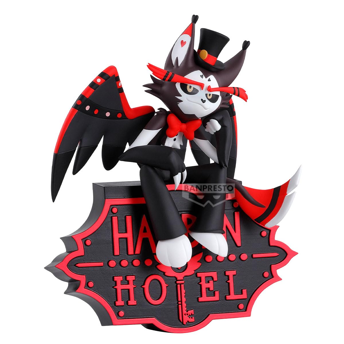 Banpresto Figurka Husk Hazbin Hotel, top monitora (Zob. A) 15 cm, BP29703P wielokolorowa, figurka kolekcjonerska, optymalna dla fanów anime