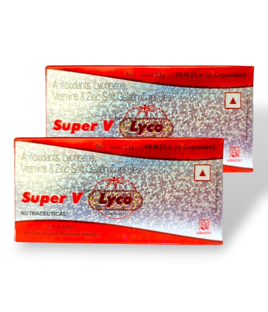 Supar V Lyco Capsules-10, multivitamin capsules (Pack of 5)