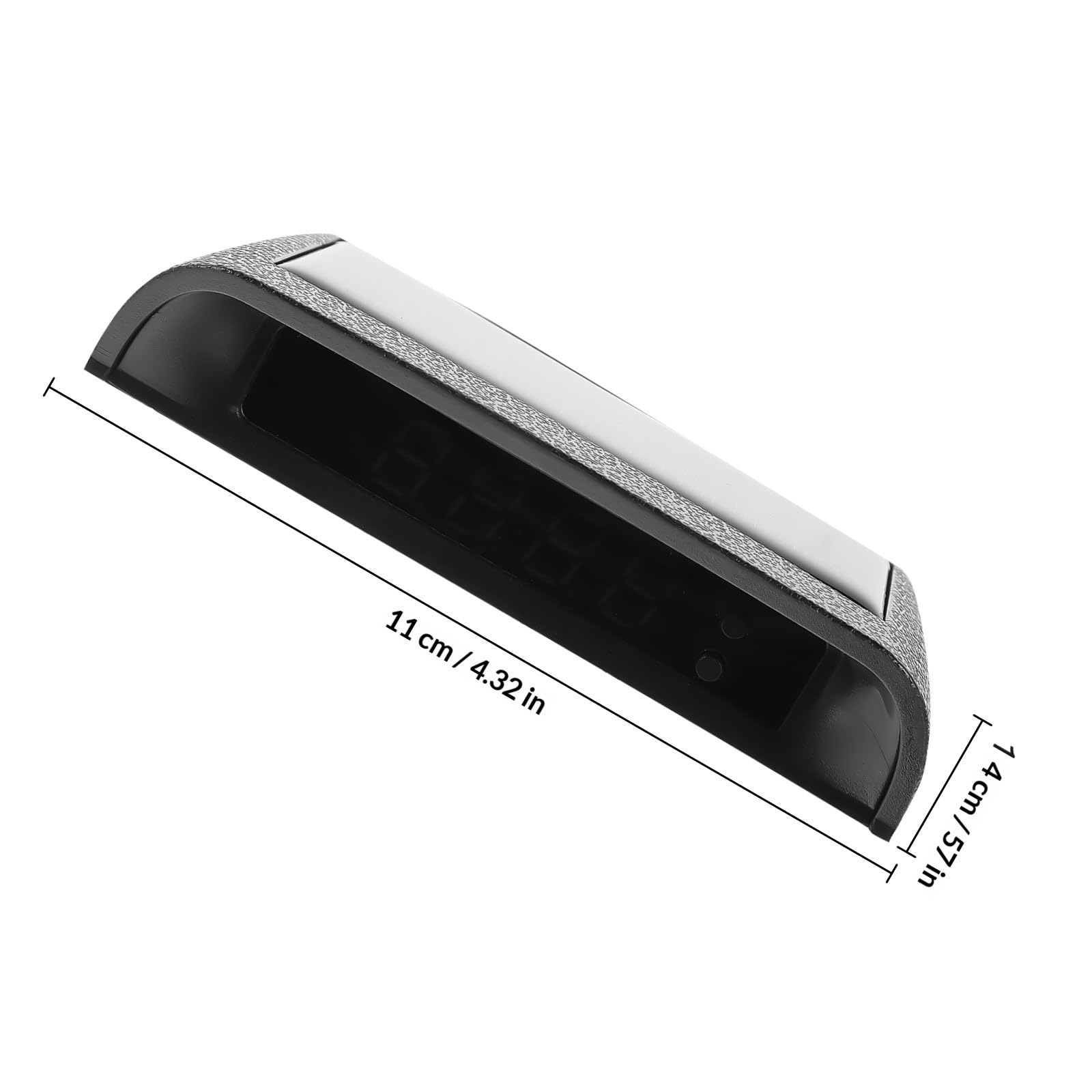 Reloj Termómetro Digital para Coche Sensor de Temperatura, Diseño Solar Luminoso, Material Abs Resistente y Fácil Instalación en Tablero