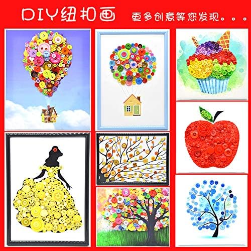 Miniatura 3 de 1600 botones para manualidades a granel para manualidades, botones artísticos de varios tamaños para manualidades, decoración de costura