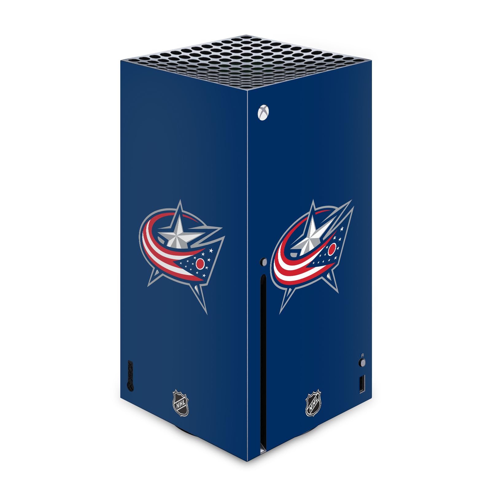 Skin Vinyle Xbox Series X NHL Columbus Blue Jackets style gaming - 8