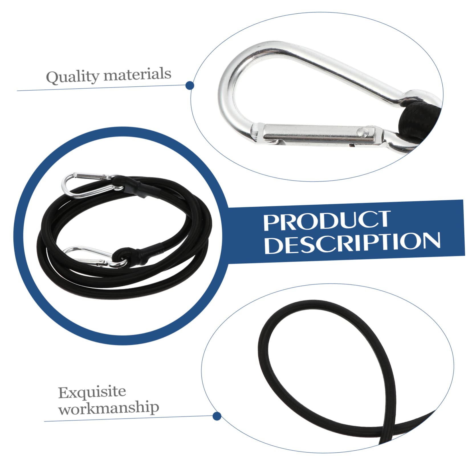 CIYODO Elastic Ropes Cargo Tightening Rope Binding Device Belt Luggage Binder for Heavy Duty Transportation