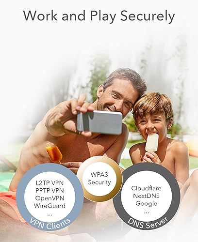 Miniatura 8 de Cudy Nuevo sistema WiFi de malla completa AC1200 Gigabit, doble banda, extensor WiFi, puertos Gigabit, antenas de alta ganancia, VPN, Cloudflare,