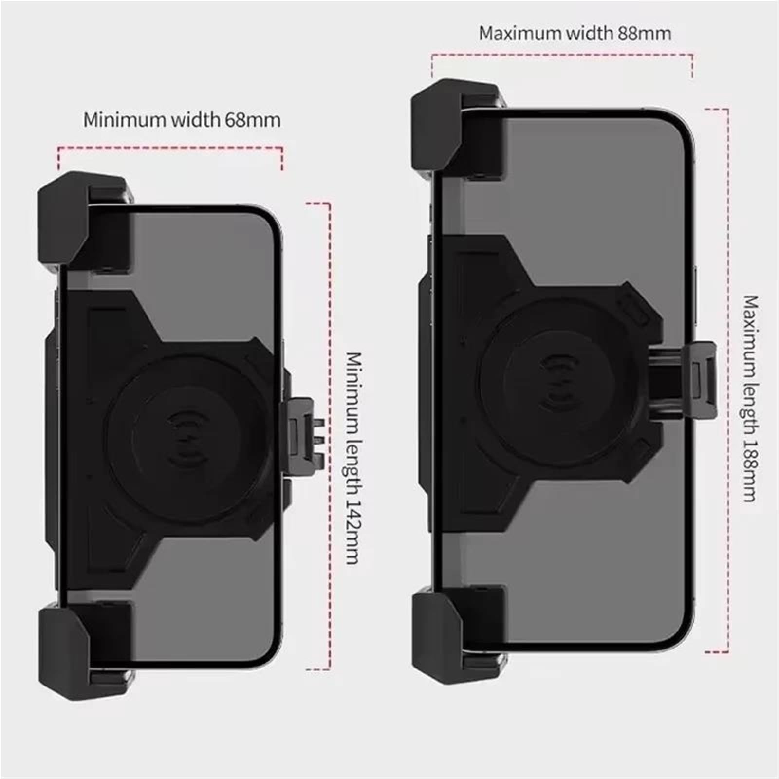 Supporto Per Cellulare Per Moto Motowolf, Ammortizzatore Per Manubrio, Triangoli, Supporto Fisso, Supporto Per Navigazione(Black)