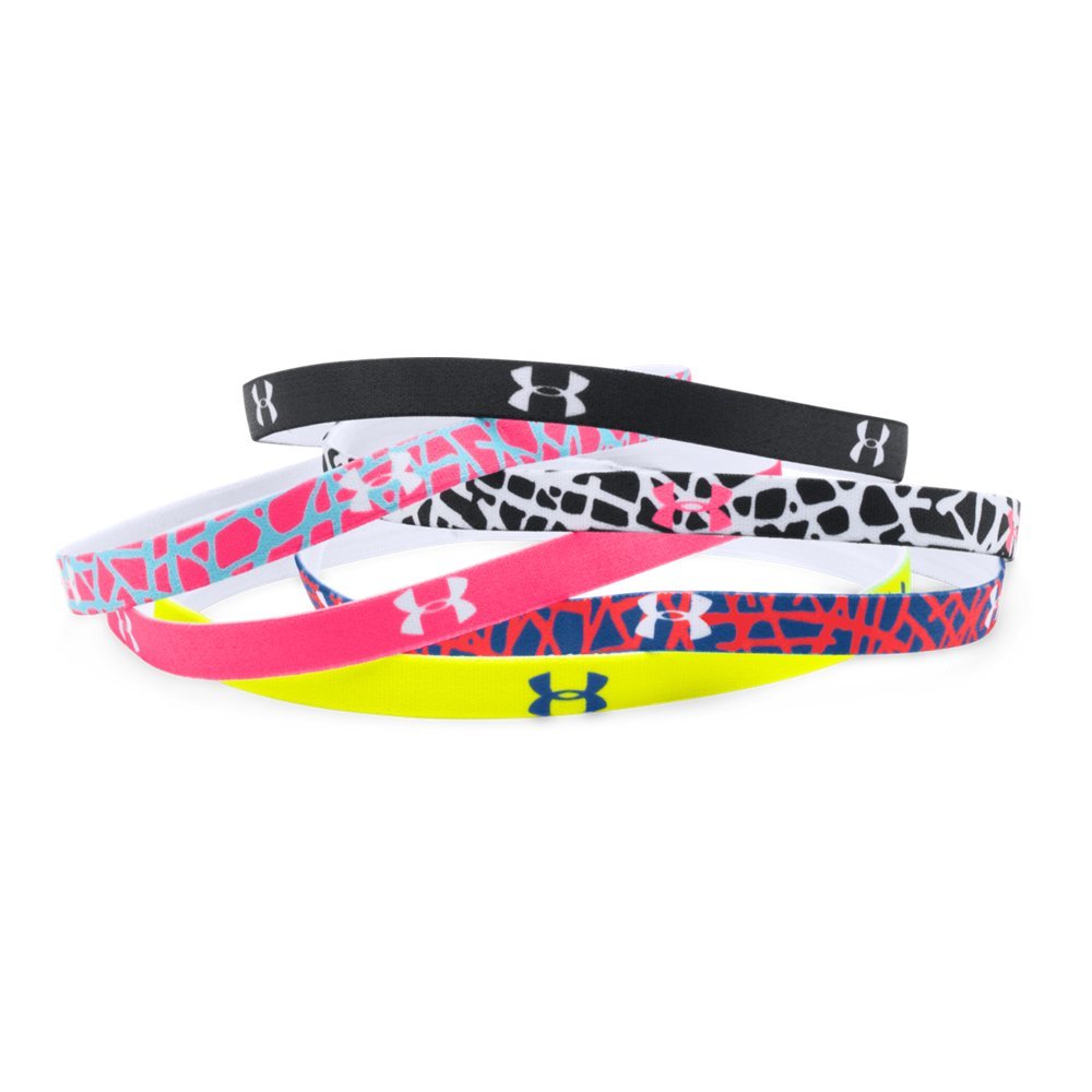 Under Armour, fasce per capelli da ragazza, confezione da 6