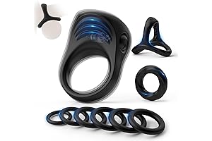 9 PCS Vibrating Cock Ring Set: Enhance Erection, Intensify Pleasure