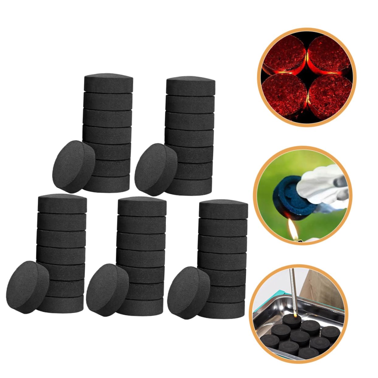 Sosoport Pastillas de Vegetal Ligeras y Fáciles de Usar 70 para Barbacoa y Camping para Estufas de Camping y Fuegos al Aire Libre