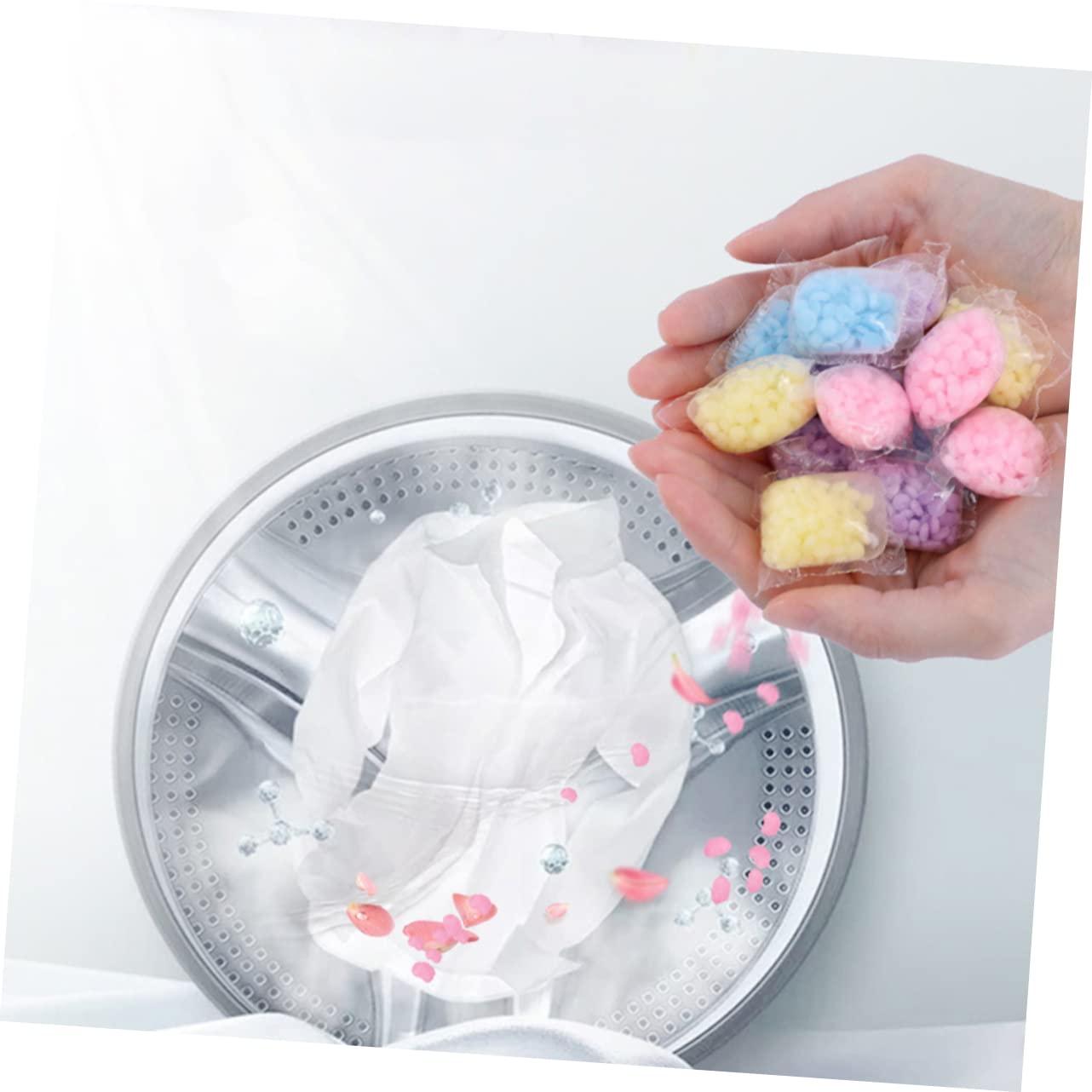 Healvian 240piezas Perlas De Fragancia Para Lavandería Aromatizantes De Ropa Limpieza Eficaz Para Hogar Viajes y Hoteles Sabor Duradero De Horas