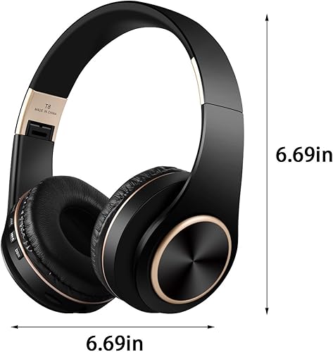 Miniatura 7 de GBSELL Auriculares inalámbricos Bluetooth, subwoofer Bluetooth 5.1 móvil, juego de computadora, deportes de música, auriculares de juego (negro)