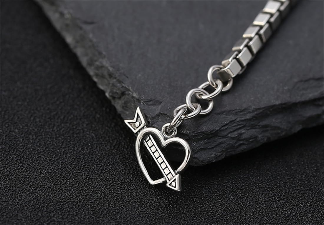 LYGXWJFC S925 Sterling Silber Love Fashion Armband, personalisiertes Armband für Männer und Frauen