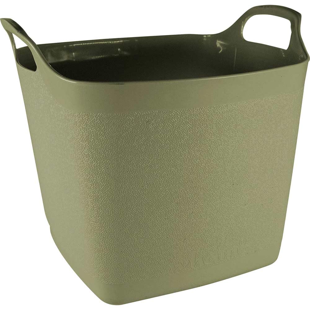 Town & Country Square Flexi-Tub Bucket Garden/Home Storage 25L Hardwearing Plastic(Green)