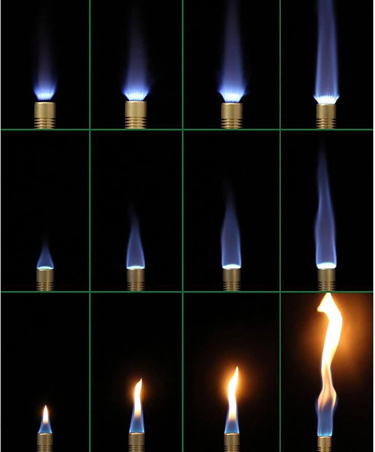 Portable Dental Bunsen Burner, Laboratory Blowtorch, Brass, with Tripod, Does Not Include Jar