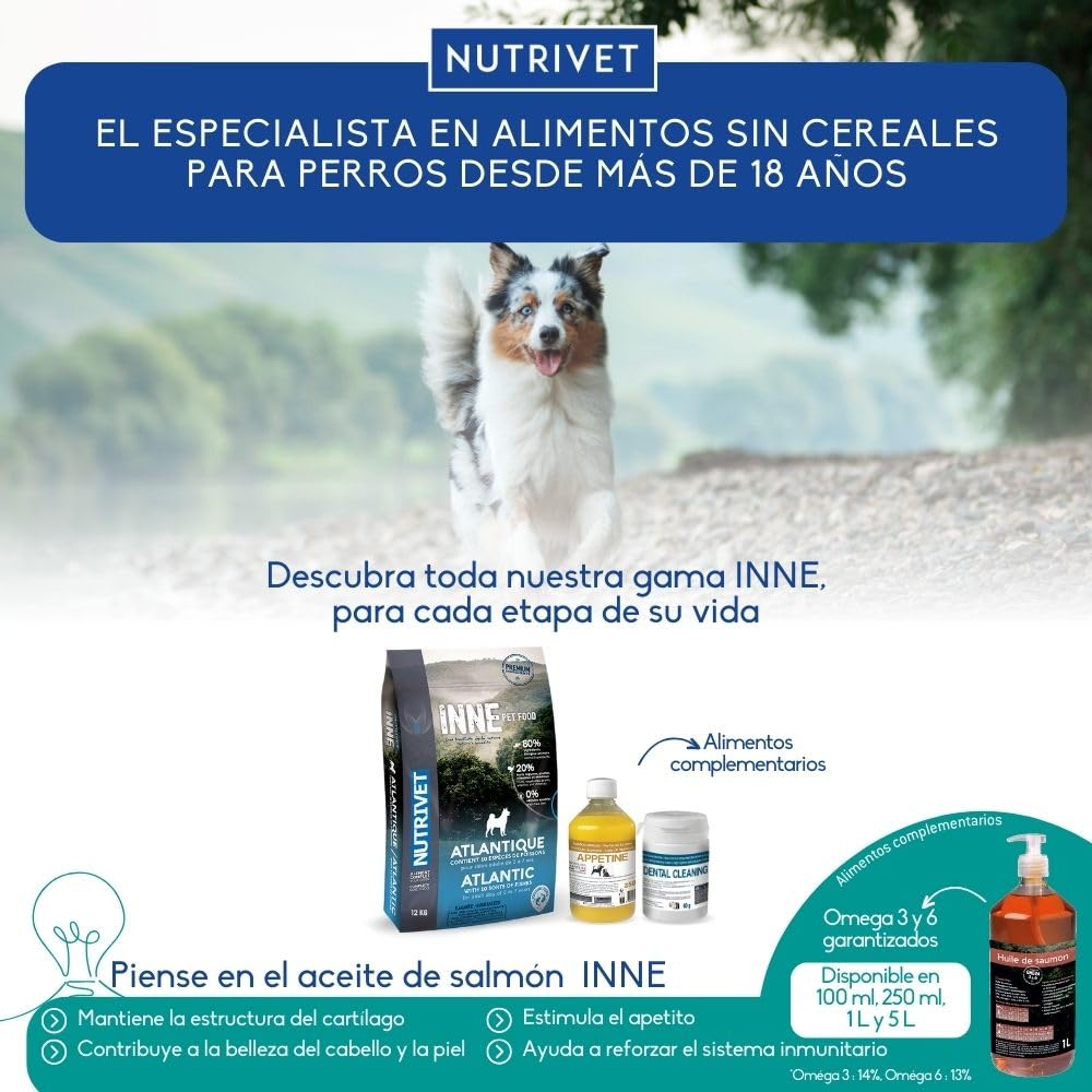 NUTRIVET - INNE Chien - Croquettes sans Céréales - Chien Adulte - Volaille - 80% d'ingrédients d'origine Animale - 12 kg