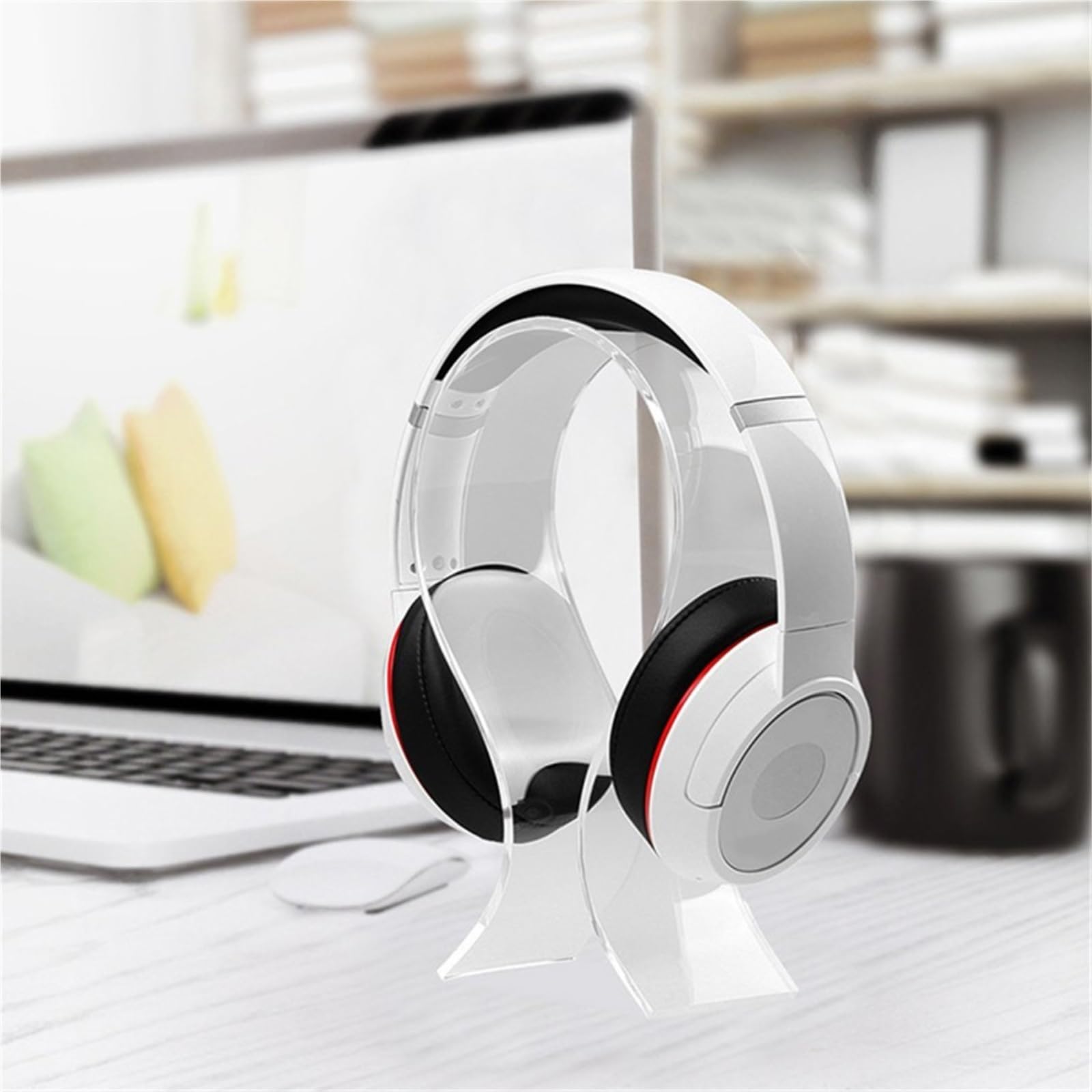 MRKU Supporto per Cuffie, Gancio per Cuffie, Supporto da scrivania Universale a Forma di U, Moderno in Acrilico per Gaming