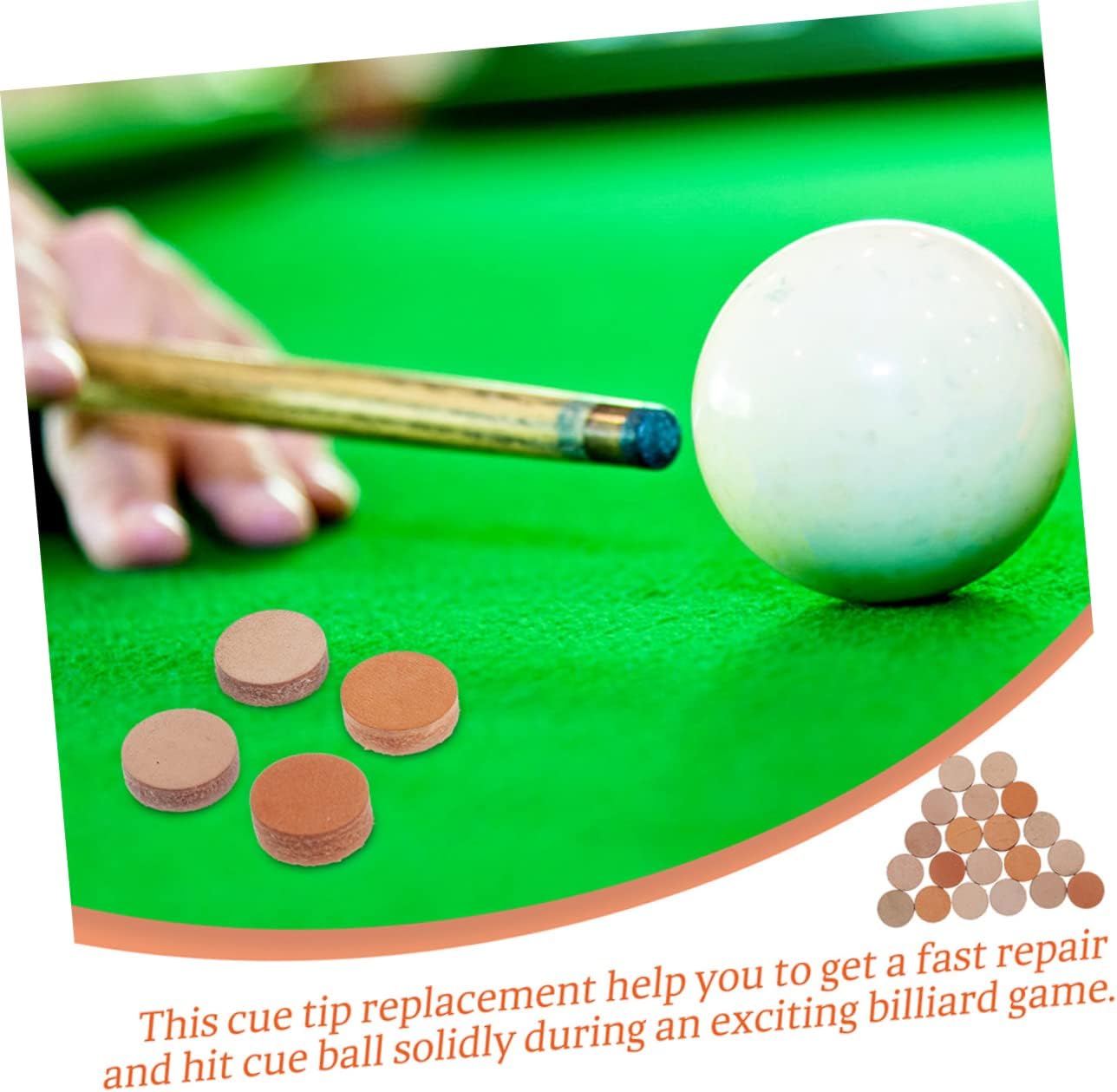 Toyvian Billiard Tips Replacement Kit Durable Pool Stick Tips for Enhanced Performance Easy Installation for