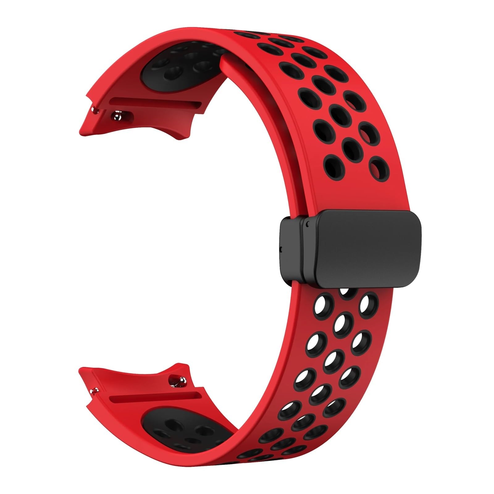 JDIME Cinturino in silicone da 20 mm per Samsung Galaxy Watch 6 Classic 43 47mm 5Pro 45mm Breathe No Gaps Orologio con fibbia magnetica 7 6 5 4 40mm 44mm Cinturini per orologi