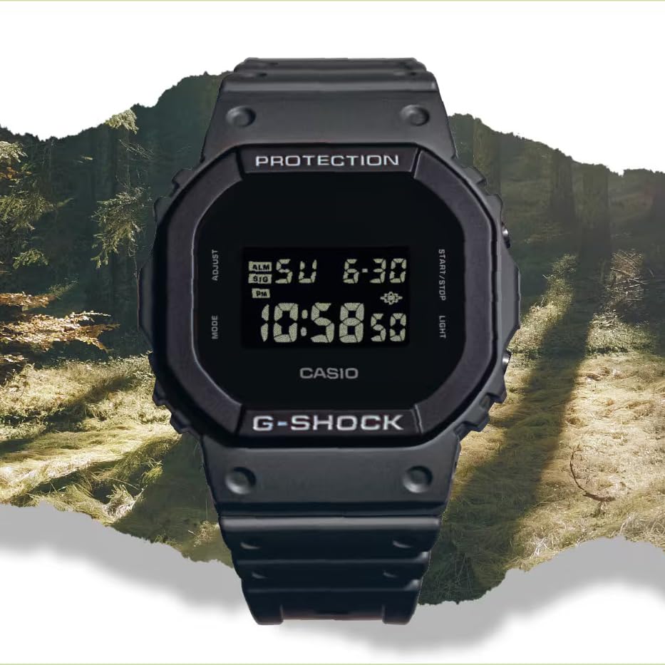 Image of Casio DW5610UU-8 Men's Classic Urban Utility Gray Resin Band Alarm Chronograph G Shock Watch