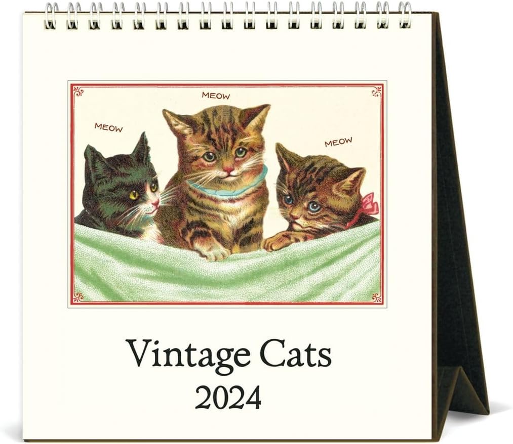 Amazon com : Cavallini Co Cats Vintage 2024 Easel Desk Calendar Amazon com : Cavallini Co Cats Vintage 2024 Easel Desk Calendar