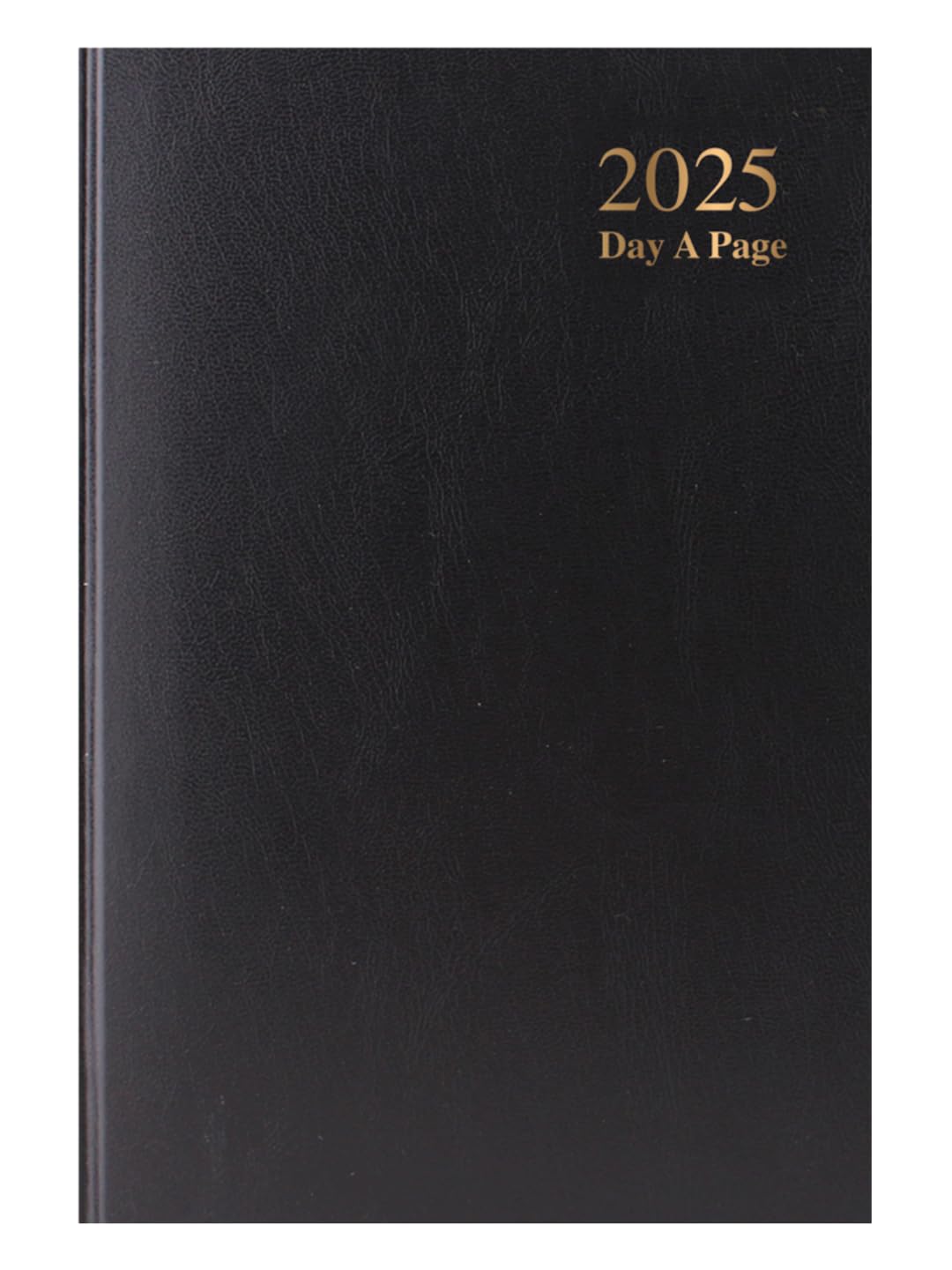 2026 A4 Day a Page Diary Full Year Hardback Organiser Casebound Planner - Black