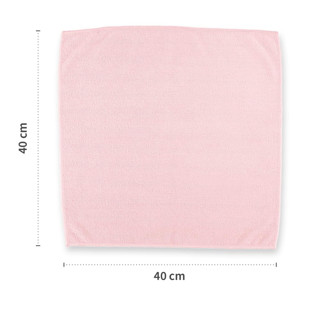 100 Stück Hygoclean Mikrofasertücher Micro Master Light | Polyester/Polyamid, rosa, L: 40cm, B: 40cm, Karton, Reinigungstücher, Mikrofasertücher, Putztücher | Polyester/Polyamid, L: 40 cm, B: 40 cm, Karton, Reinigungstücher, Putztücher