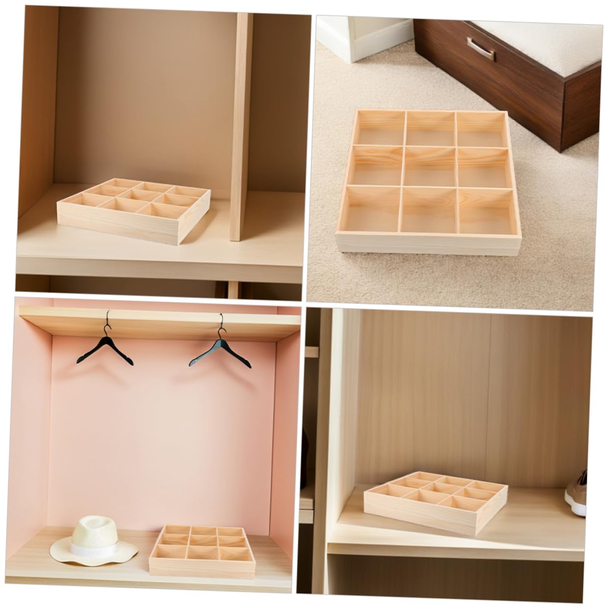 2pezzi Organizer Per Scomparti Per Calzini Biancheria Intima Chiavi Oggetti Divisore Per Armadio Cassetto Organizzazione