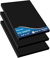 Vista 60 de Mega Format Hojas de plástico de PVC expandido, hoja blanca rígida de 6 x 12 pulgadas para manualidades, señalización y exhibiciones, tablero de PVC