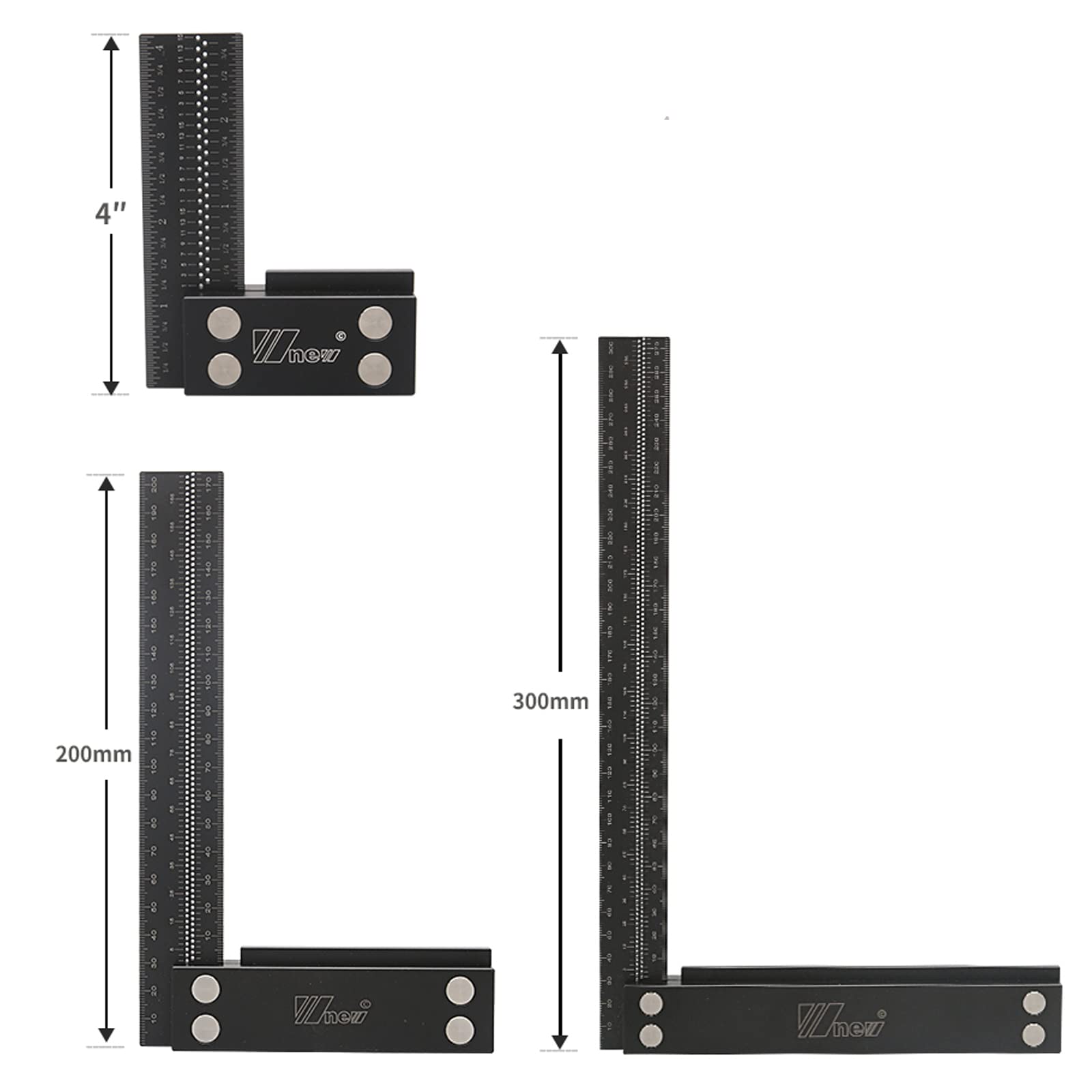 Manometro multifunzione per la lavorazione del legno, linea parallela, righello per falegname, strumento di layout in lega di alluminio, strumento di layout per falegname, strumento di misurazione per