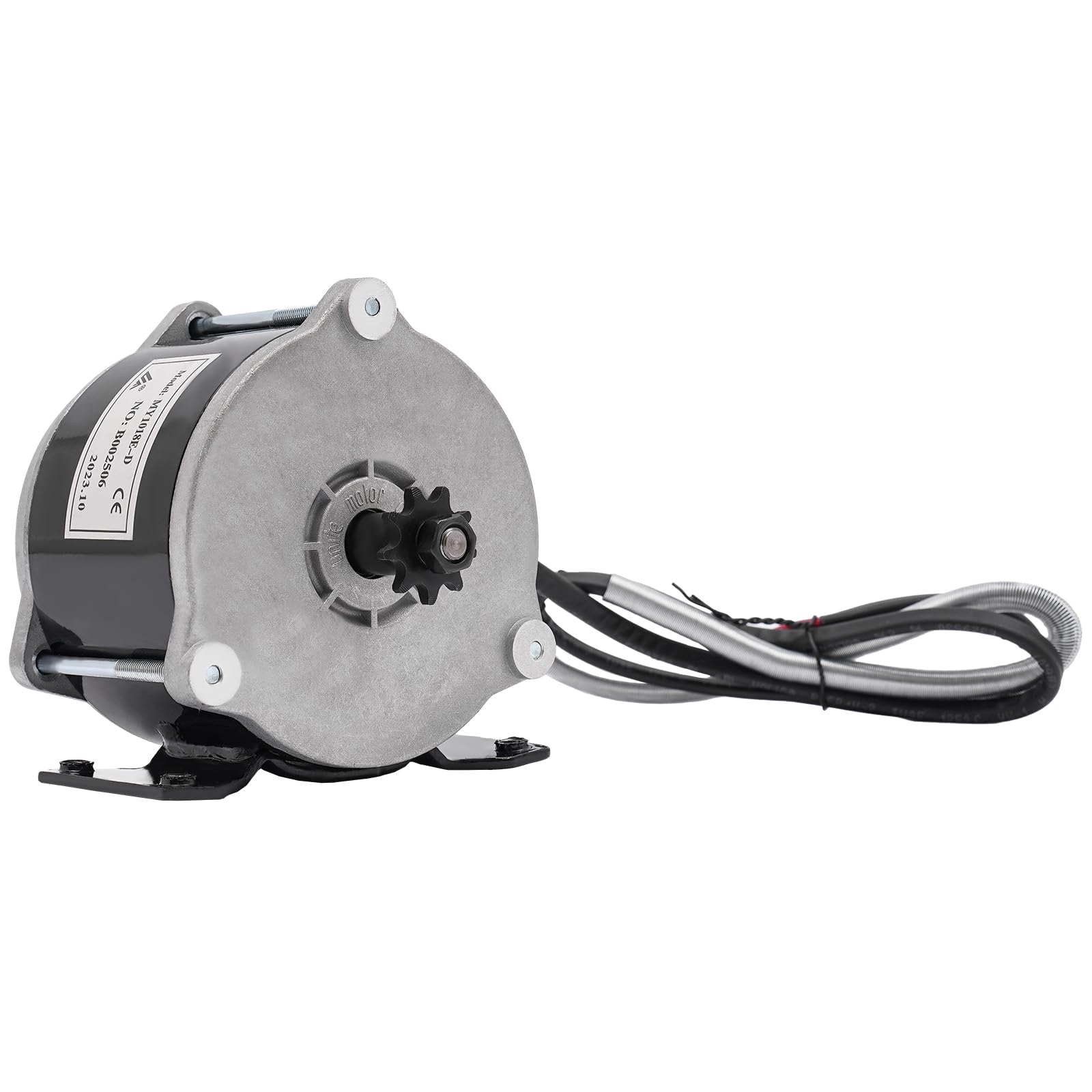 CNCEST Gear Reduction Electric Motor, 36V 500W Brushed DC Motor, Electric Bicycle Brushed Motor Reductor for Electric Bicycle Scooter Bikes, 1700rpm
