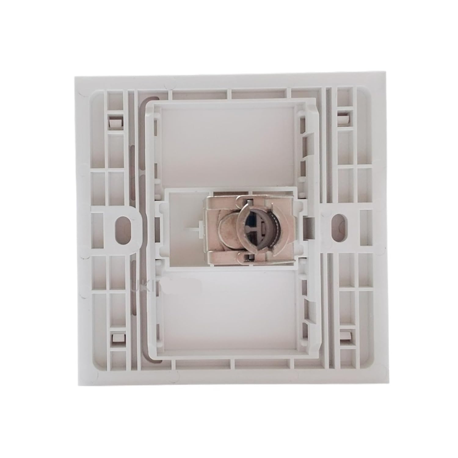 1 Port Shielded CAT.6A RJ45 Connector Wall Plate LAN RJ45 CAT6A Panel Cover 86x86mm Internet Wall Plate