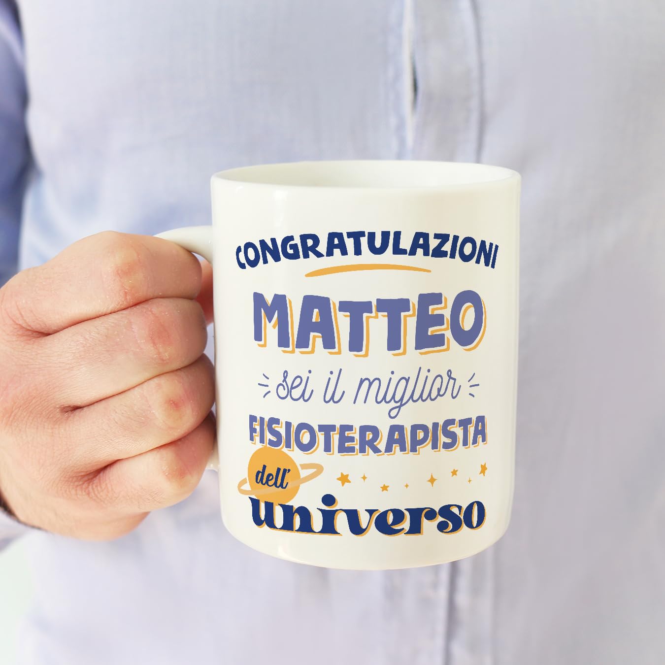 Mugffins Tazza Personalizzata in ceramica per COMMESSO uomo 11 oz / 350 ml - In spagnolo - Eres Súper - Idea regalo per compleanno, anniversario, natale, laurea