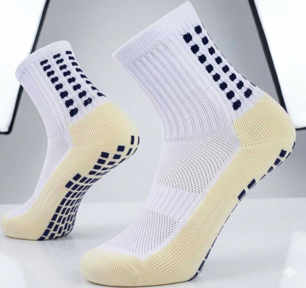 millor Athletic Sport Anti-slip Socks for Men Women Crew Length Non-slip Rubber Grip Thicken Cushion socks footballers, Rugby, Cricket, Yoga, Badminton, Baseball, Sports-picture-23