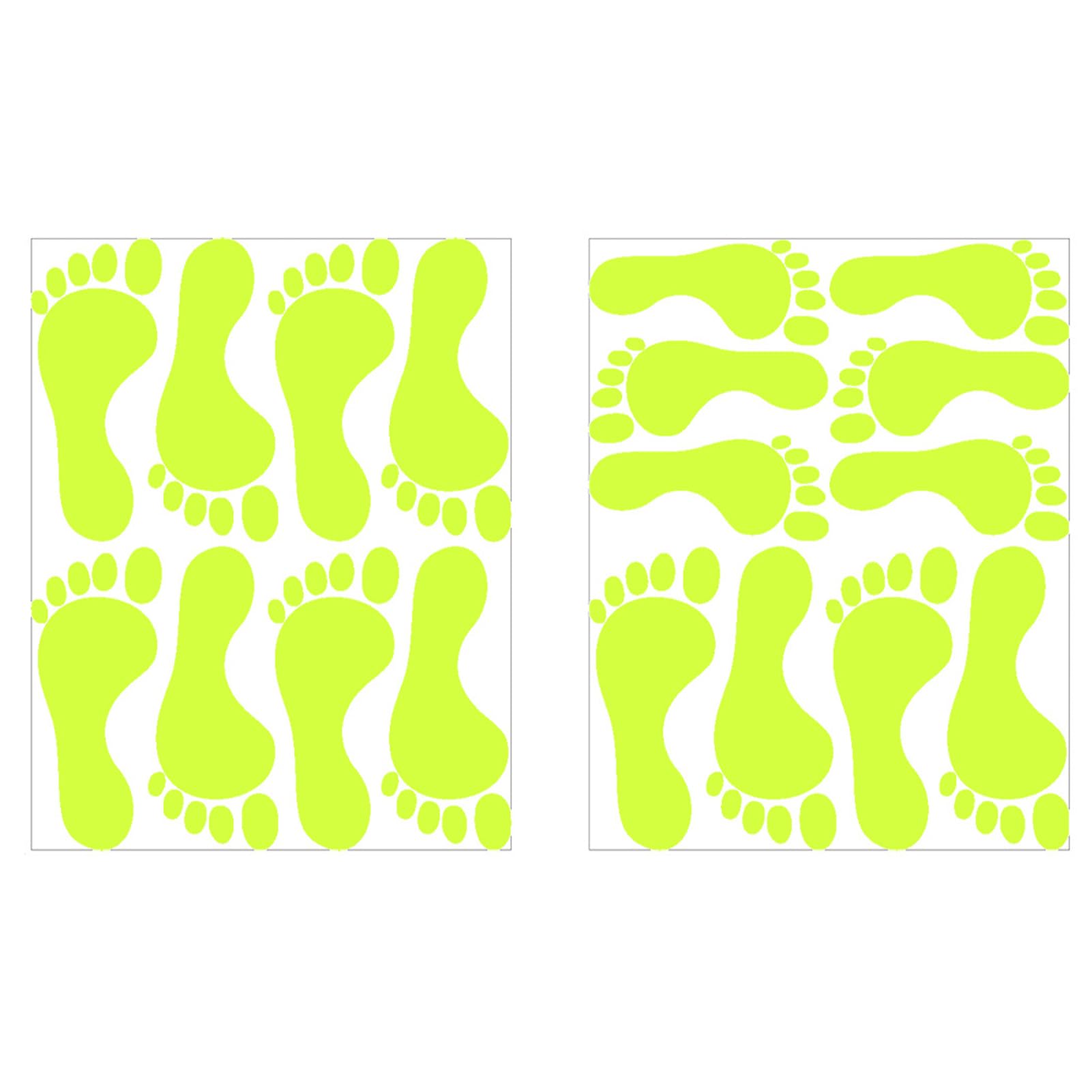 itrimaka Footprints,Floor Decals Stickers - 2Sheet Foot Print Decals, Footprint Decorative Stickers for Kids Room Ceiling Decor