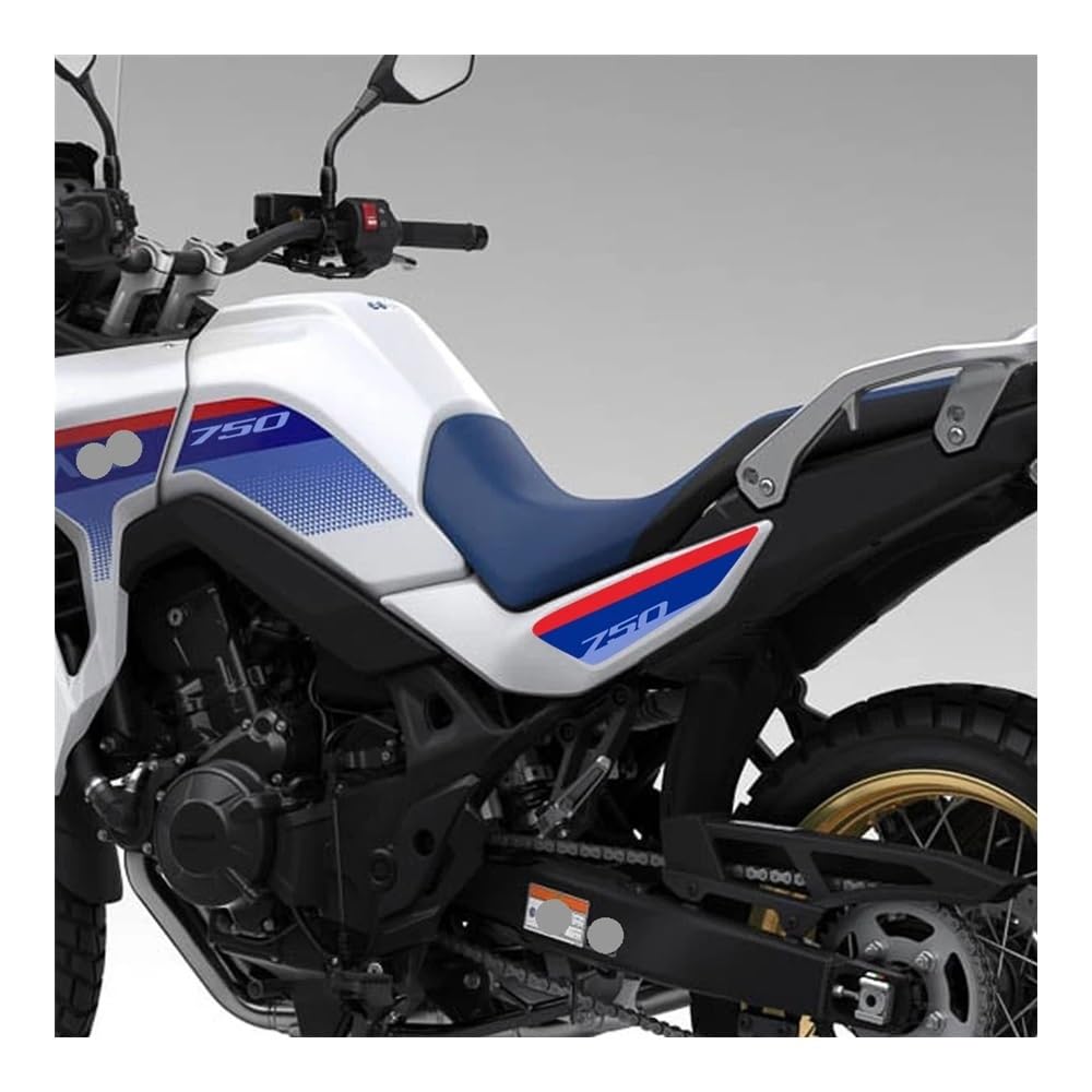 Protecteur De Réservoir Moto Honda Transalp XL750 - Autocollant PVC Protection Abrasions - Design Fibre Carbone - Rouge, Facile à Poser