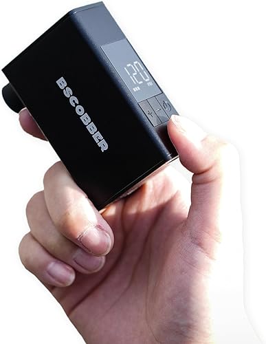 A3S Mini bomba de aire eléctrica, bomba eléctrica portátil para bicicleta con manómetro, inflado rápido apagado automático, compatible con válvulas