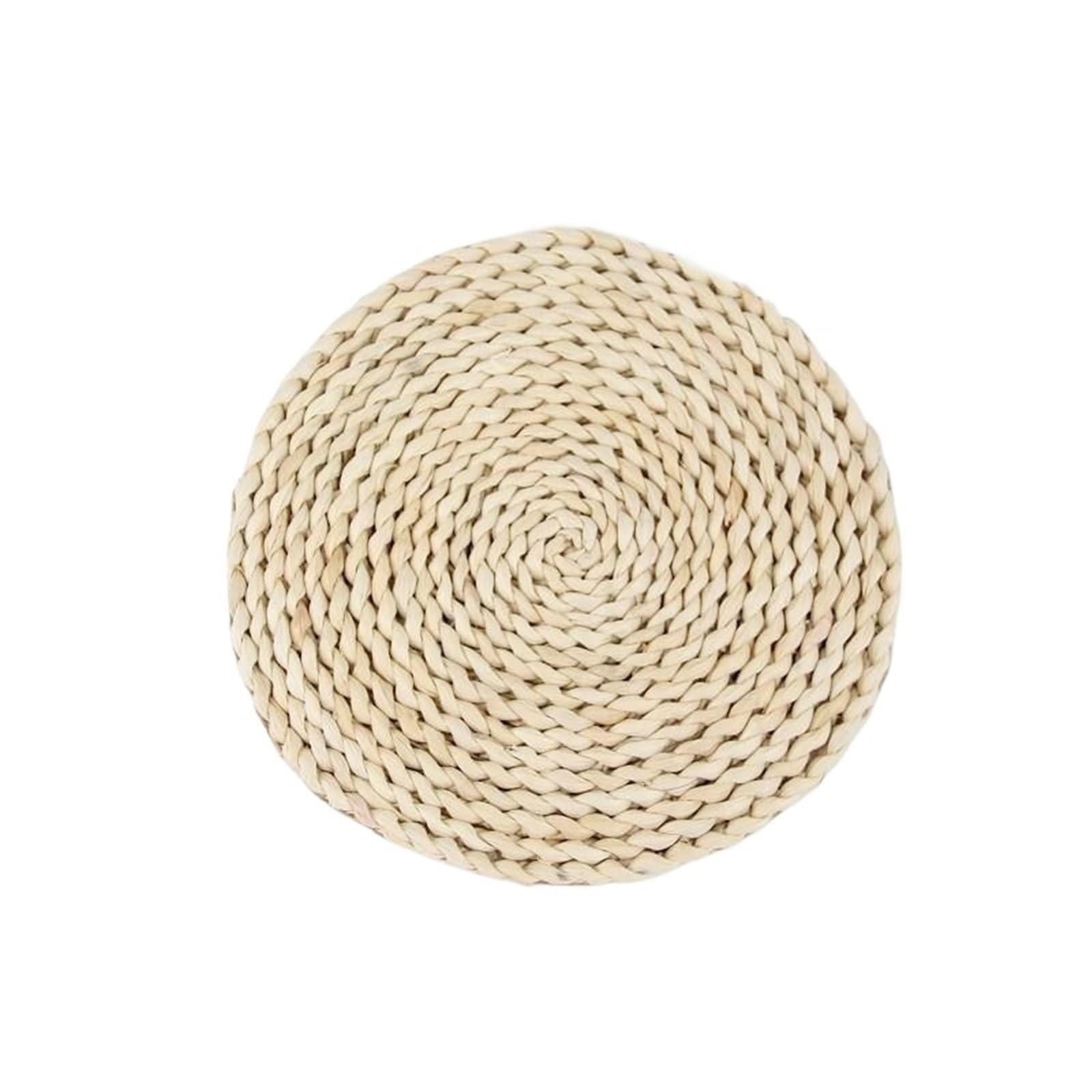 4 Pcs Wicker Drink Coaster Kitchen Accessories Rattan Straw Placemats Cup Coasters Pad Dining Table Mat Heat Insulation Pot Holder For Drinks Home(Color 5)
