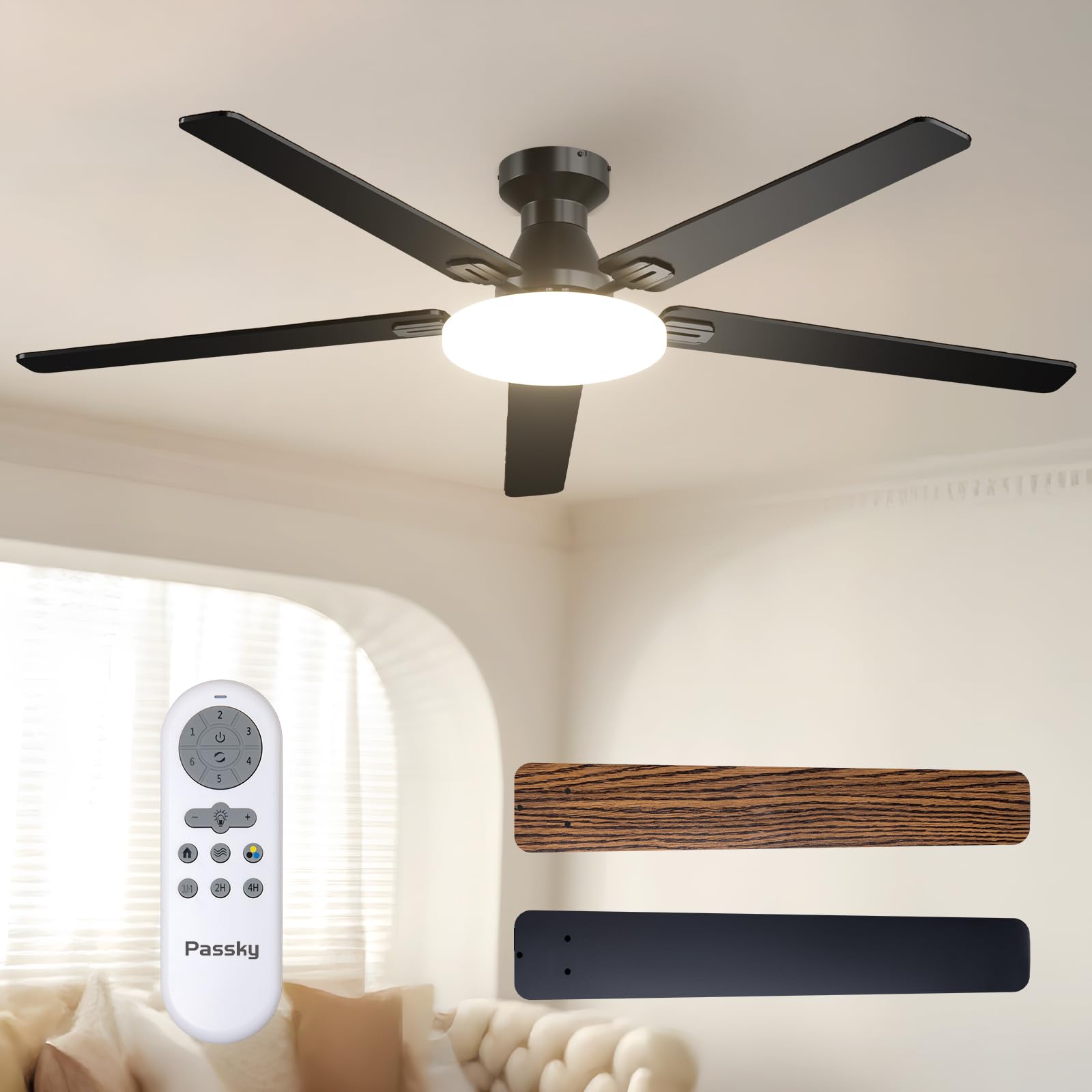 Passky Ceiling Fans with Lights