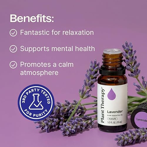 Miniatura 2 de Plant Therapy Aceite esencial de lavanda 100% puro, sin diluir, aromaterapia natural, grado terapéutico, 3.4 fl oz (3.3 oz)