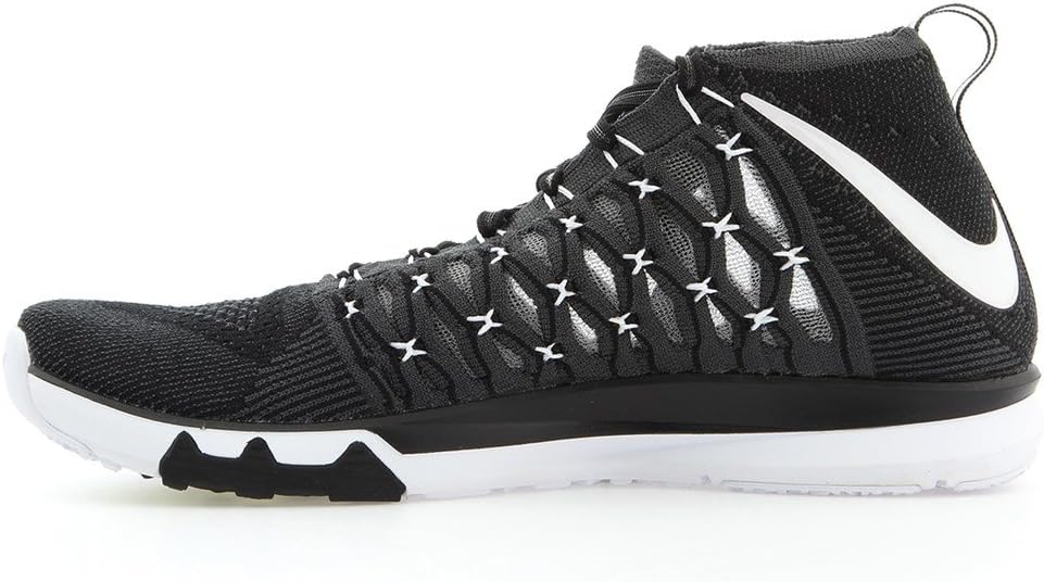 Nike Train Ultrafast Flyknit 843694-010 Black/White/Dark Grey Men's Training Shoes (Size 11)