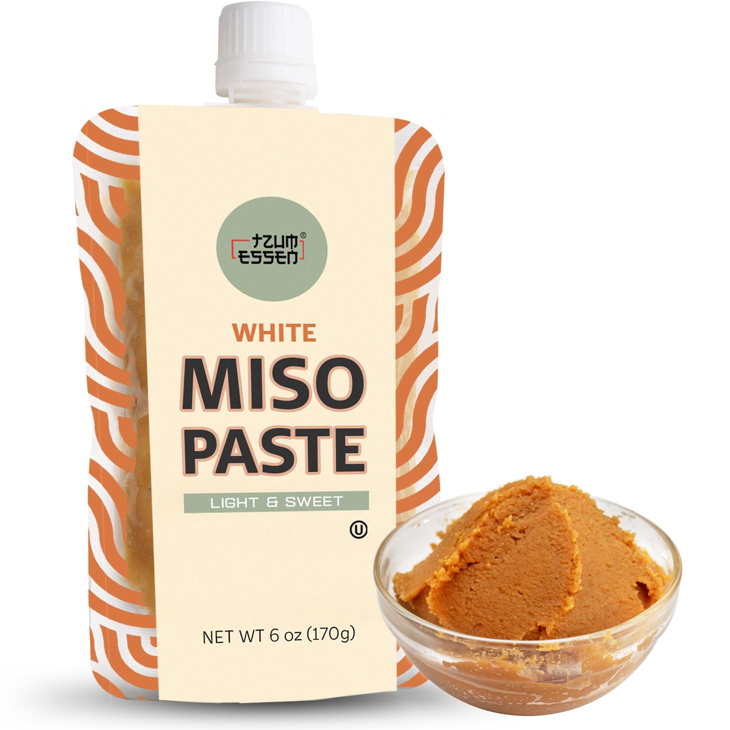 White Miso Paste (Shiro) Umami filled Soup base. Vegan, Kosher & Gluten Free 170g | With Resealable cap
