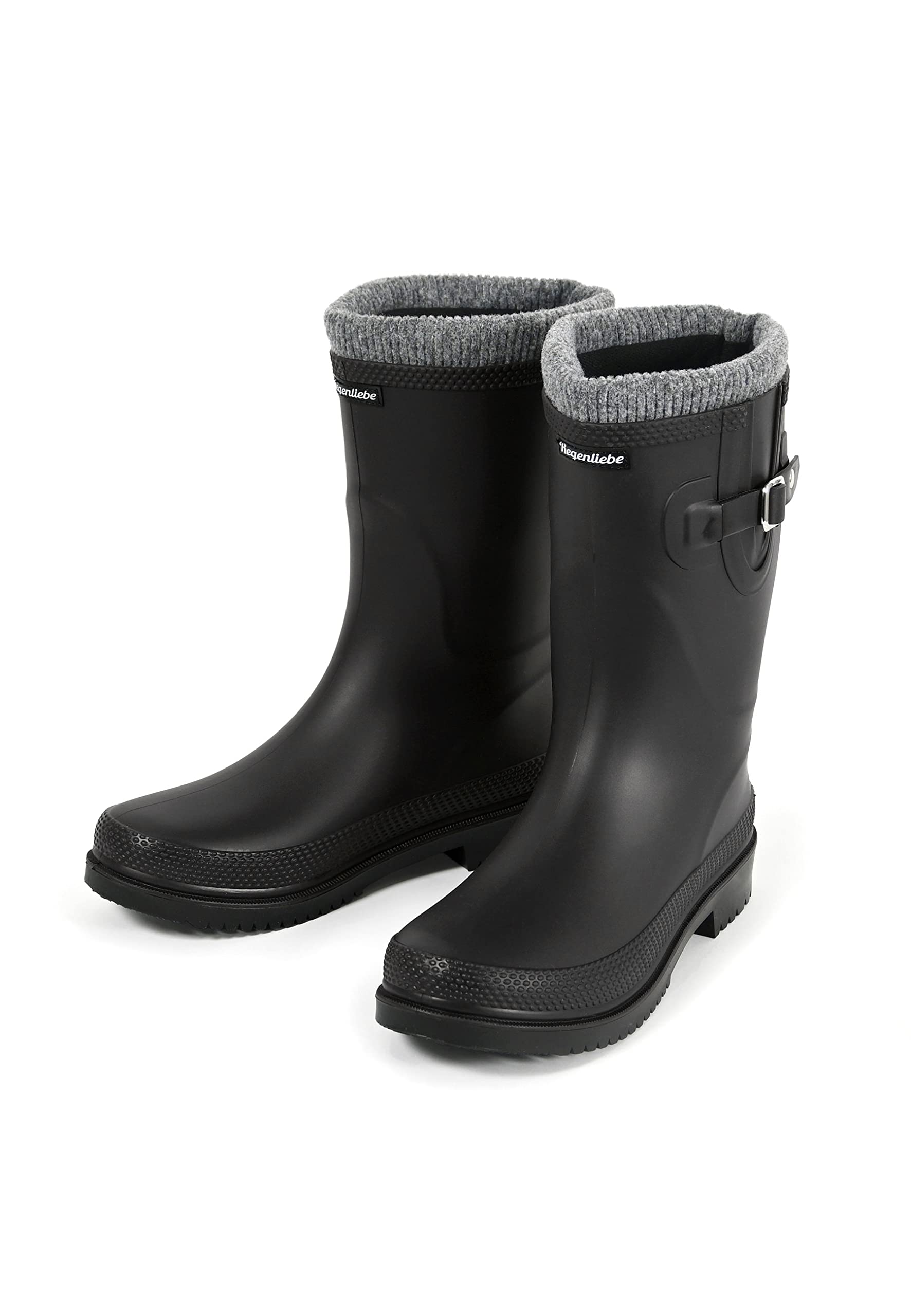 Regenliebe Damen Gummistiefel Pfütze-W warm gefüttert halbhoher Regenstiefel