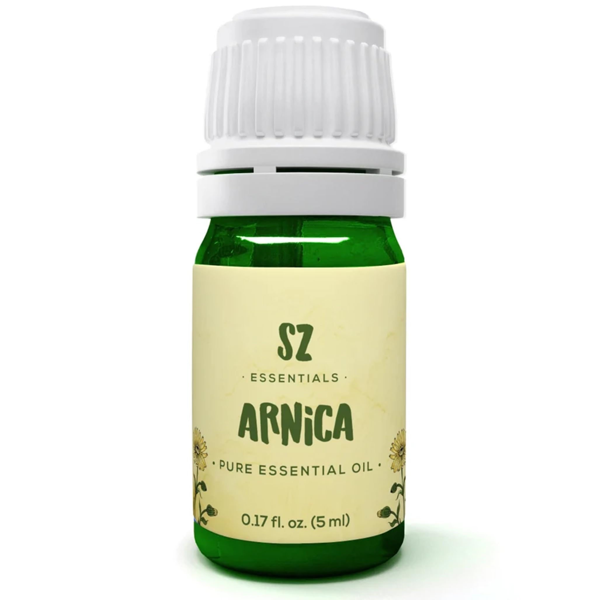 Arnica Essential Oil (Arnica Montana) – Therapeutic Grade, 100% Pure & Undiluted with Fresh Herbal Aroma for Soothing Relief, Aromatherapy, Muscle Recovery & Skin Care - Vegan 0.17 oz