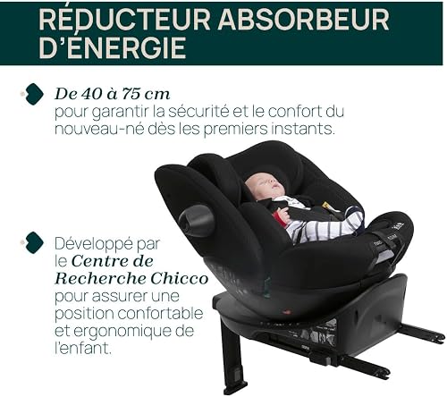 Chicco Everone I-Size, Car Seat with Isofix Base, from 0 to 36 kg, 40 to 150 cm, ECE R129/03 Approved, 360° Swivel and Reclinable, Group 0+/1/2/3, from 0 to 12 Years - 6