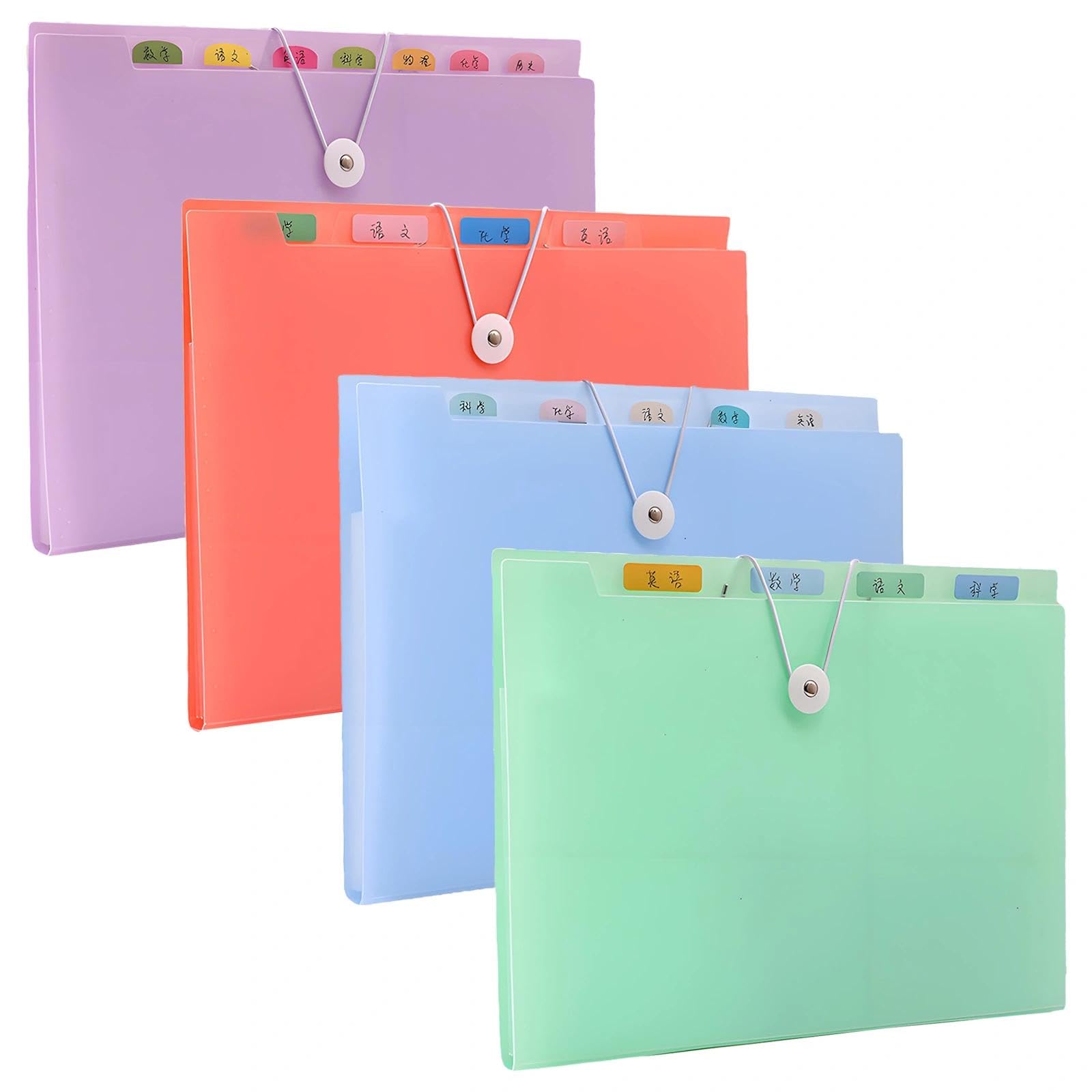 Expanding File Folder (4, Color Mixing)