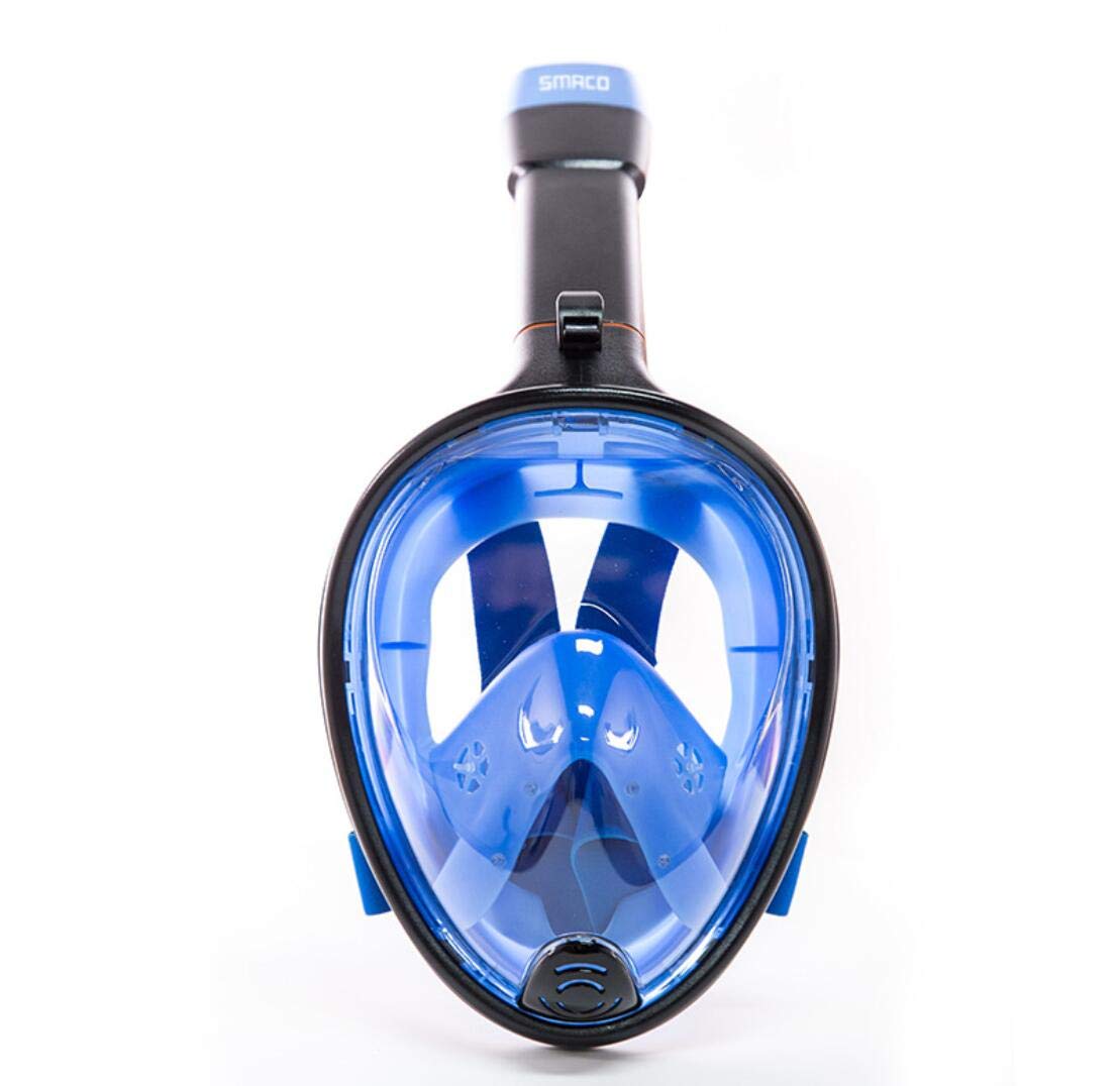SWM Diving Mask, Full Face Snorkel Mask With 180°Field Of View Anti-fog And Waterproof With Camera Mount,For Kids And Adults