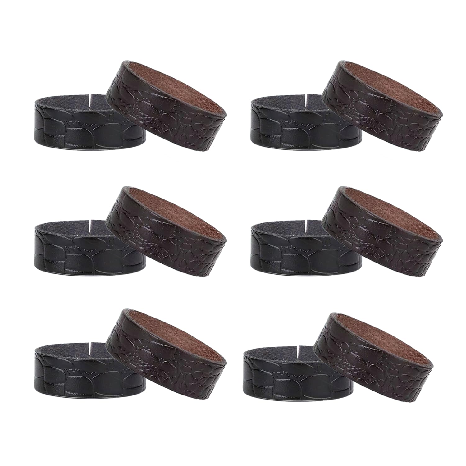 ArrErr Confezione da 4 anelli per cintura in pelle con anello di fissaggio, organizer di ricambio, per cinture larghe 3,8 cm, fibbia per tenere in posizione cinghie di lunghezza extra