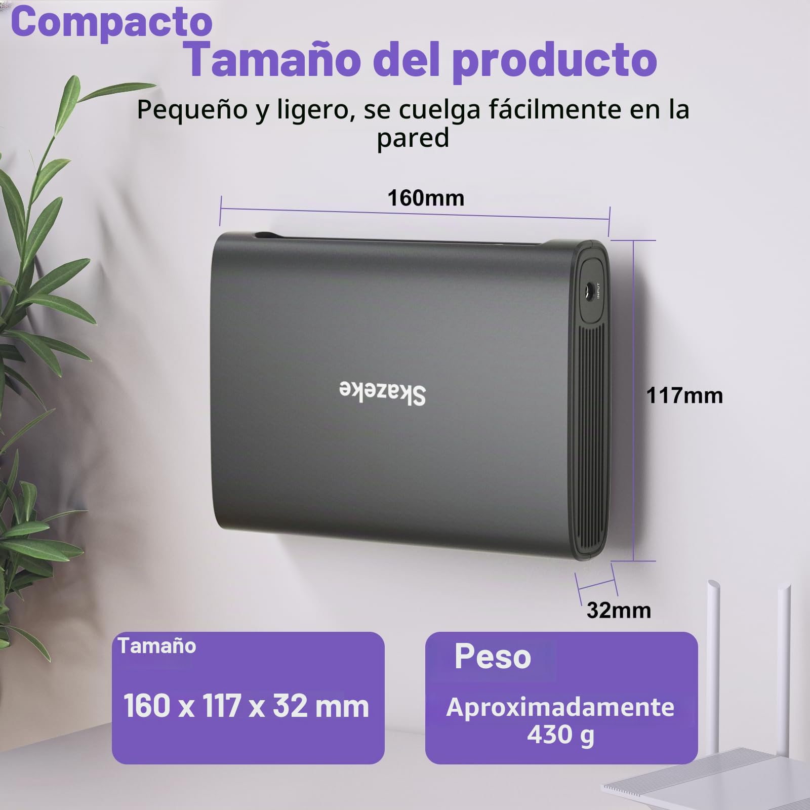 Mini UPS, sistema de alimentación ininterrumpida de 15000 mAh con salida de CC USB 5 V/2 A CC 5 V/9 V/12 V/2 A, batería de respaldo para enrutador, módem, cámara de seguridad, extractor de leche y más