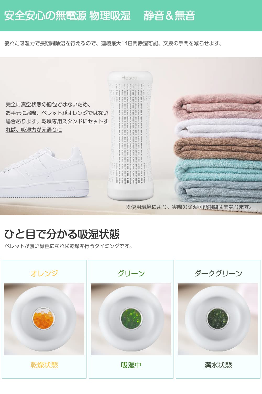 Amazon | 小型除湿機 除湿機 小型 除湿剤 乾燥剤 湿気取り ドライ