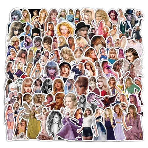 100pcs Stickers Taylor Small Stickers Decorative Masking Stickers for Personalize Laptop Scrapbook Daily Planner