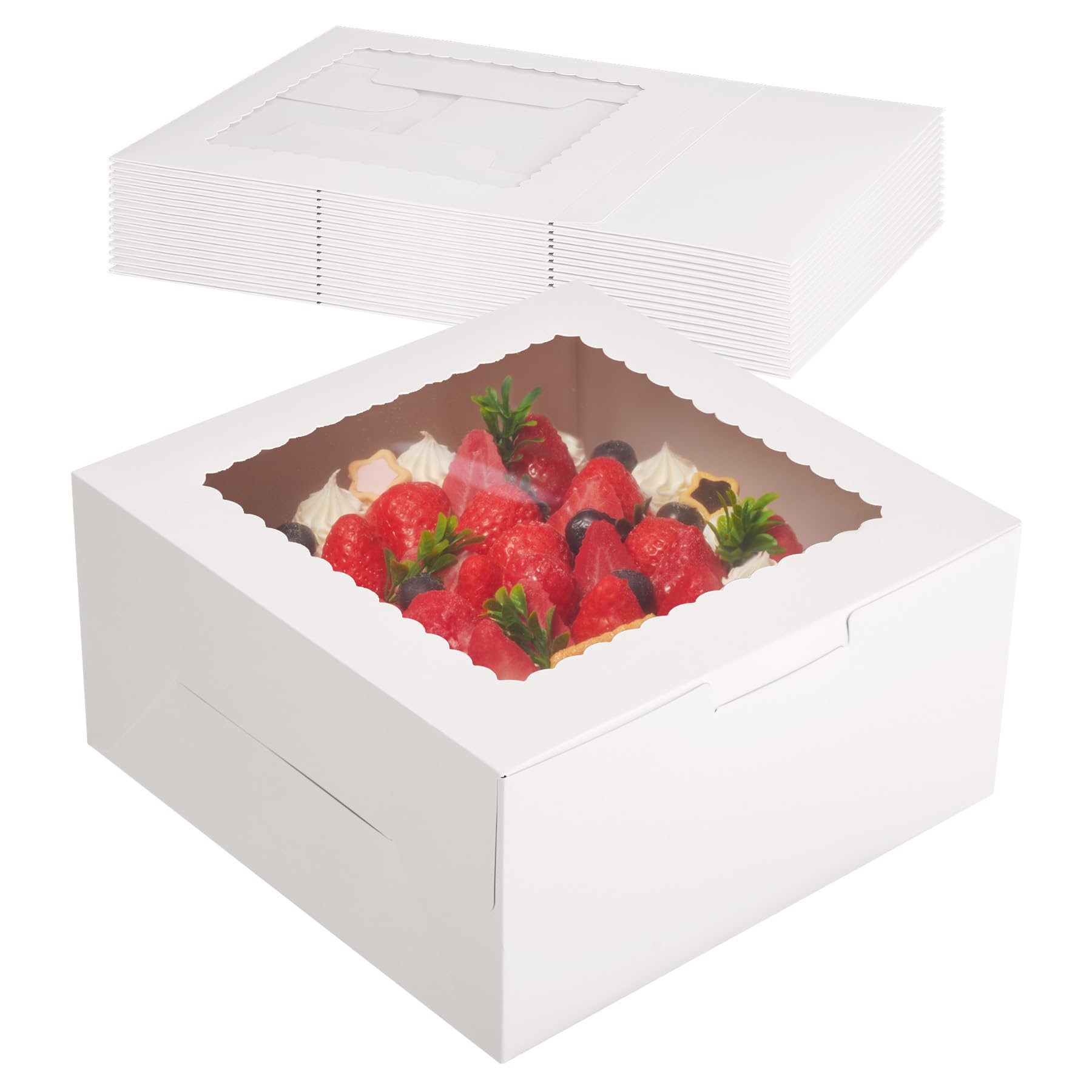 Amazon.com: Kootek 15pcs Cake Boxes, 10x10x5 Inches Cake Box with Amazon.com: Kootek 15pcs Cake Boxes, 10x10x5 Inches Cake Box with